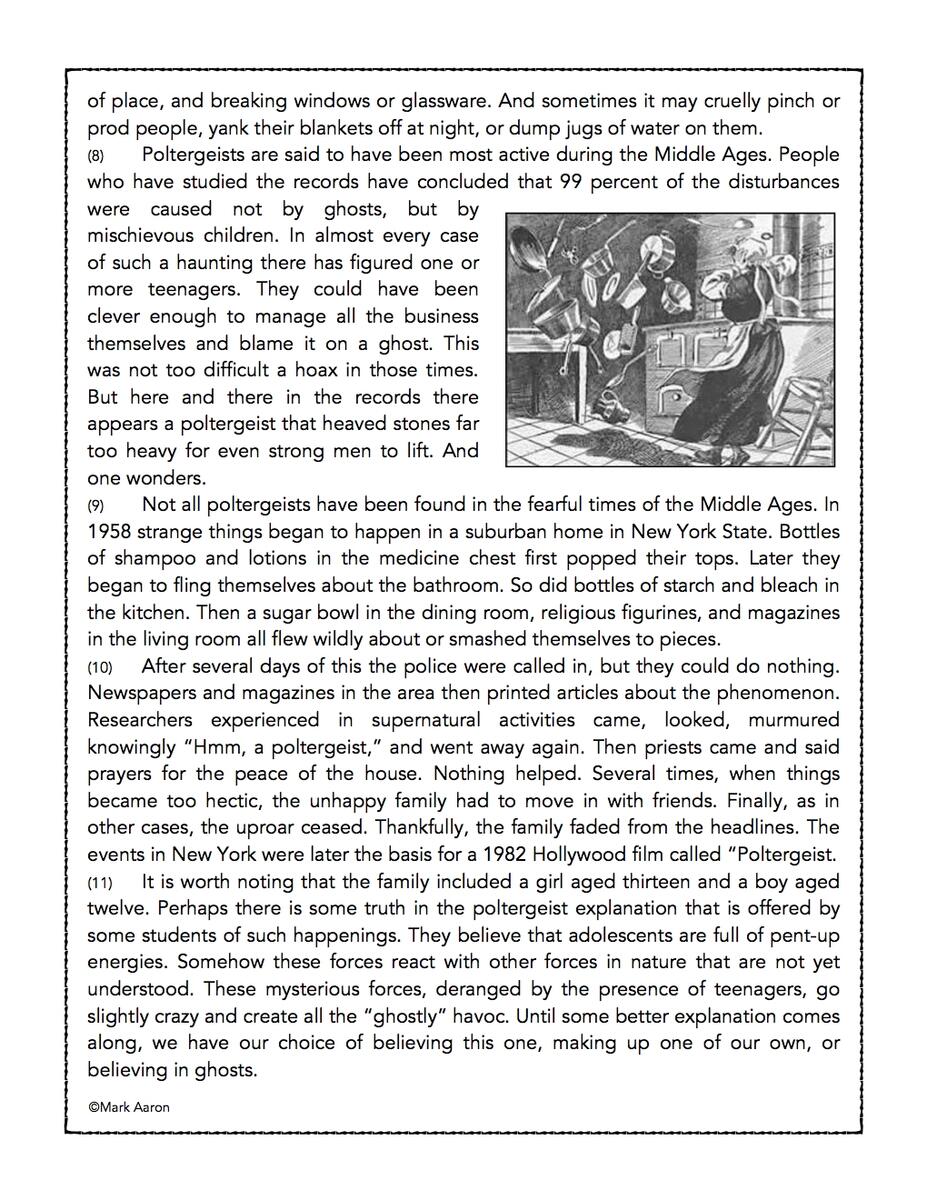 Introduction To Ghosts Reading Comprehension Passage And Assessment Classful Halloween Reading Comprehension Ghosts A Love Of Teaching Kim Miller