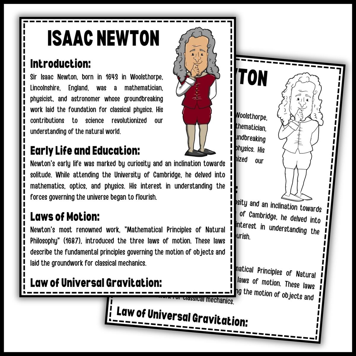 Isaac Newton Reading Comprehension Passage Questions Made By Teachers Reading Comprehension Passage Questions Test Isaac Newton Informational Text Made By Teachers