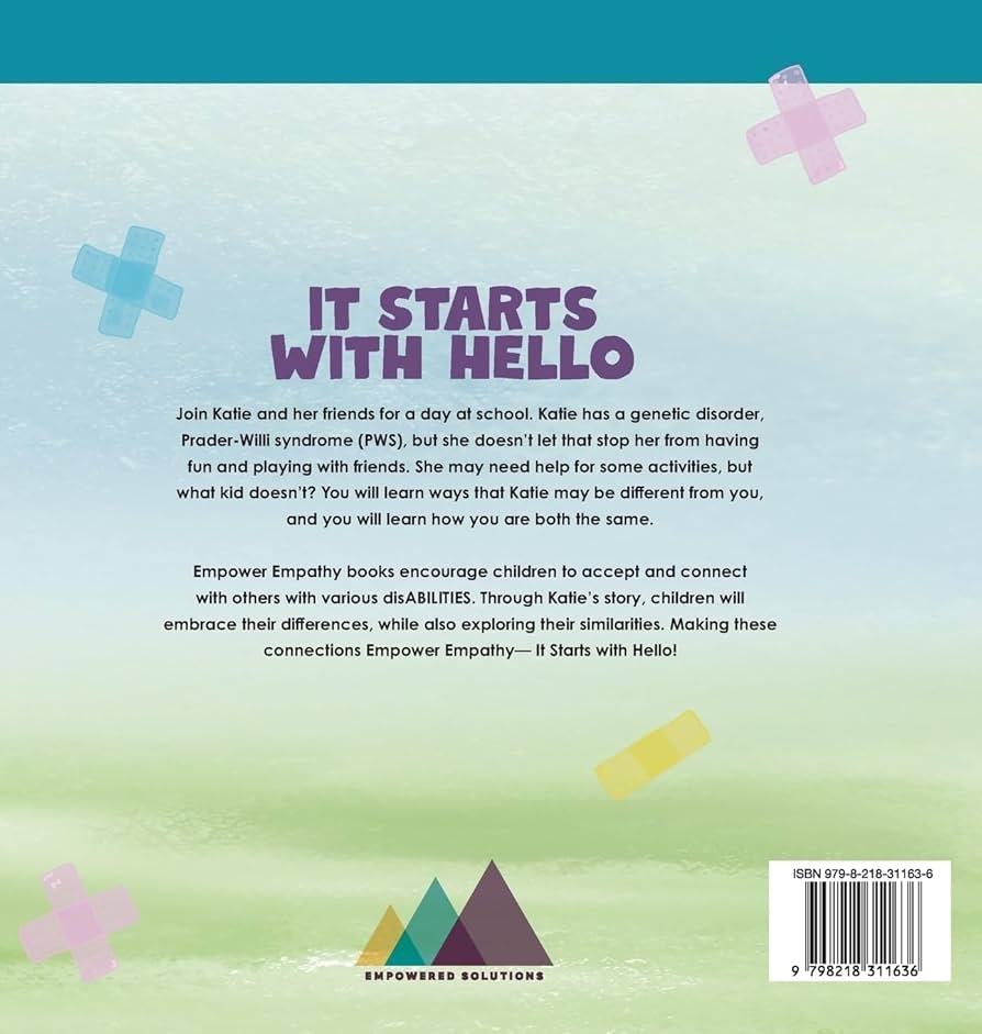 It Starts With Hello Katie S Story About Prader Willi Syndrome Pacha Destiny Bradley Connell Tara Eggert Lauren 9798218311636 Amazon Books It Starts With Hello Katie S Story About Prader Willi Syndrome Pacha Destiny Bradley Connell Tara Eggert Lauren 9798218311636 Amazon Books
