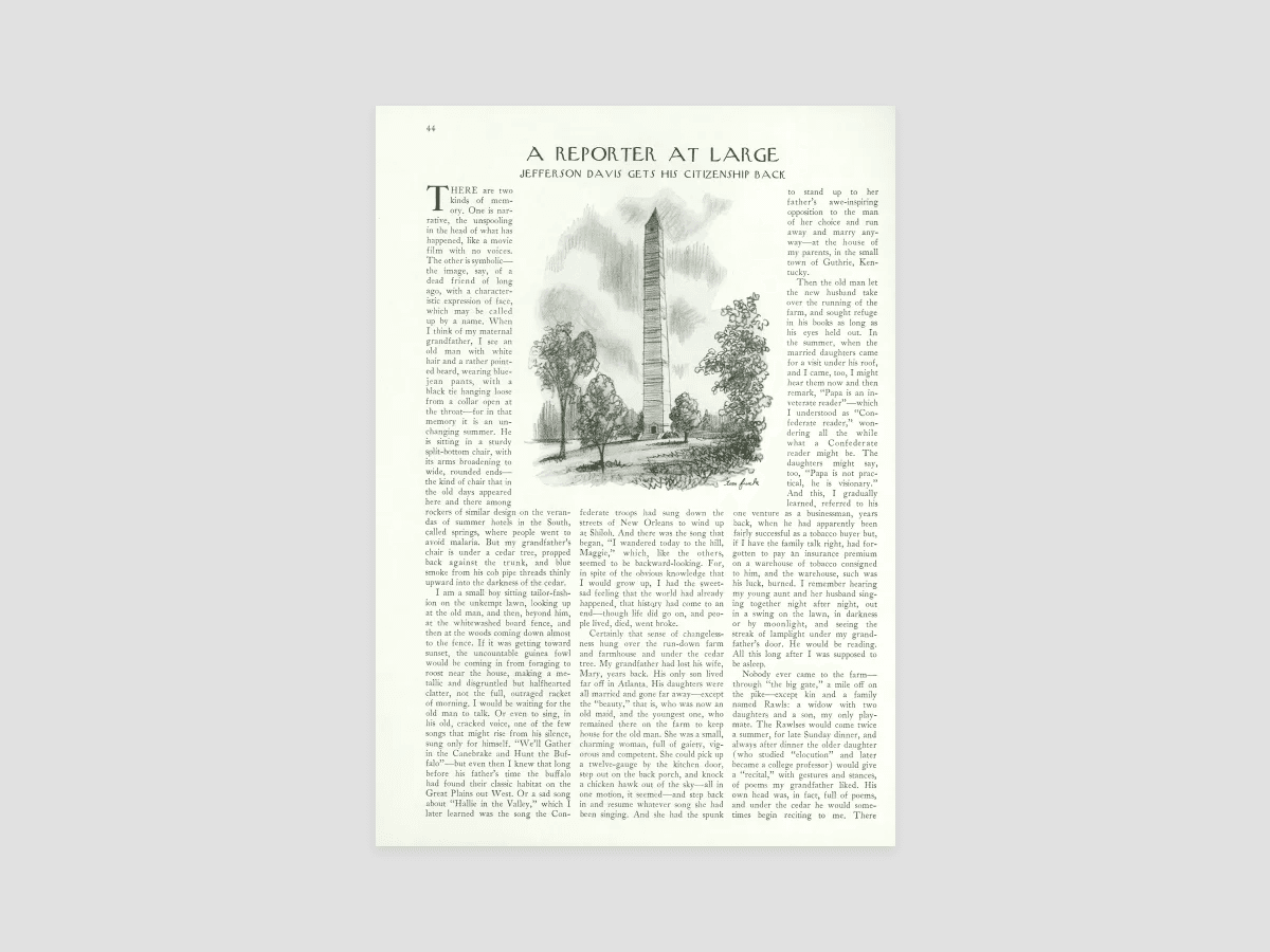 Jefferson Davis Gets His Citizenship Back The New Yorker Jefferson Davis Gets His Citizenship Back The New Yorker