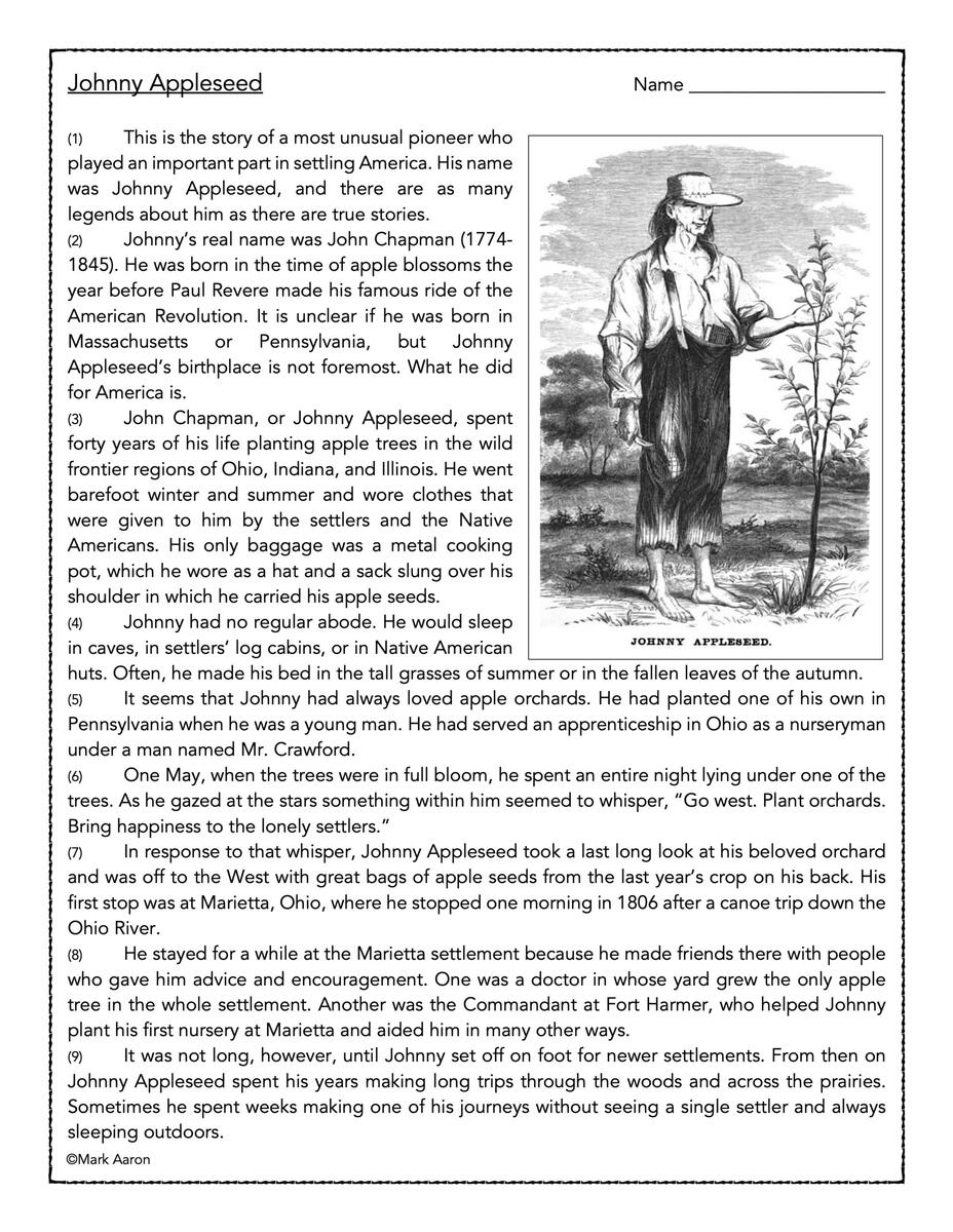 Johnny Appleseed Classful