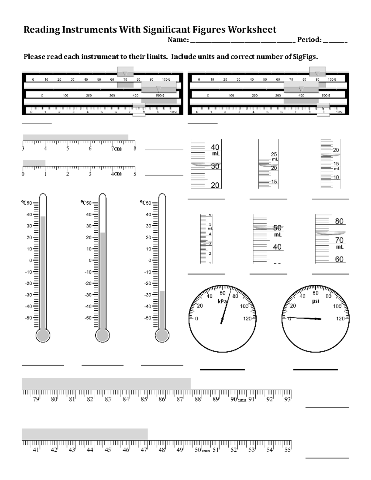 Kami Export Significant Figures In Reading Instruments Worksheet Studocu