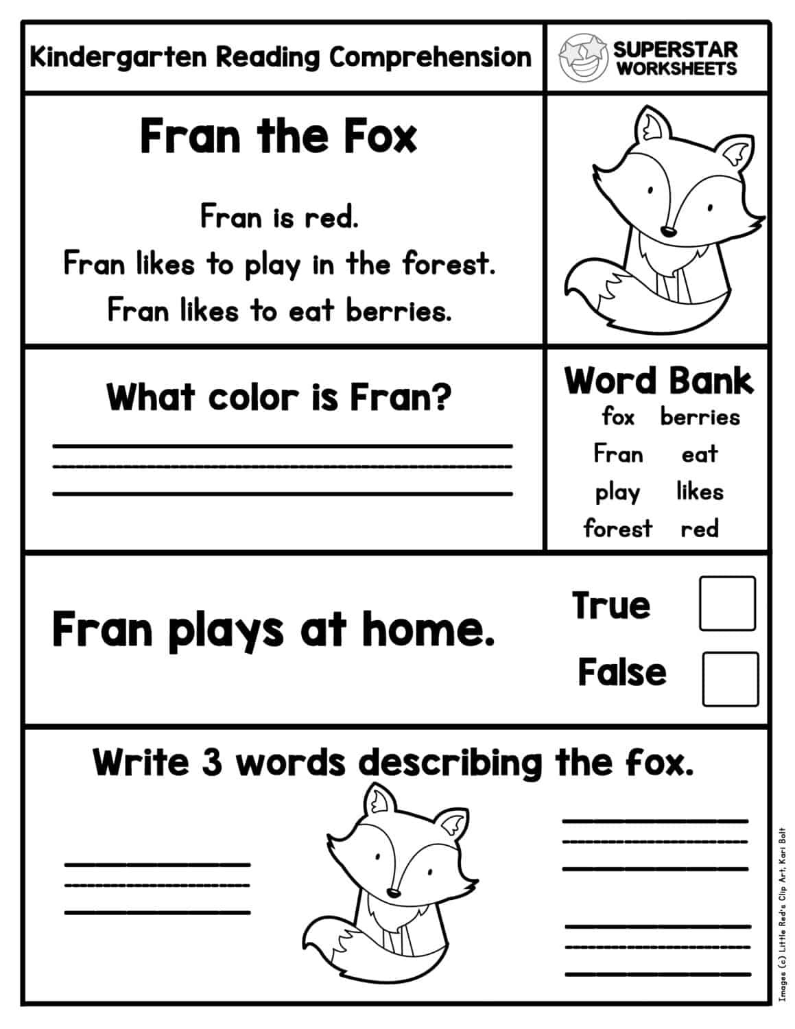 Kindergarten Reading Comprehension Worksheets Superstar Worksheets Reading Comprehension Passage For Kindergarten Level A Basic Level Free