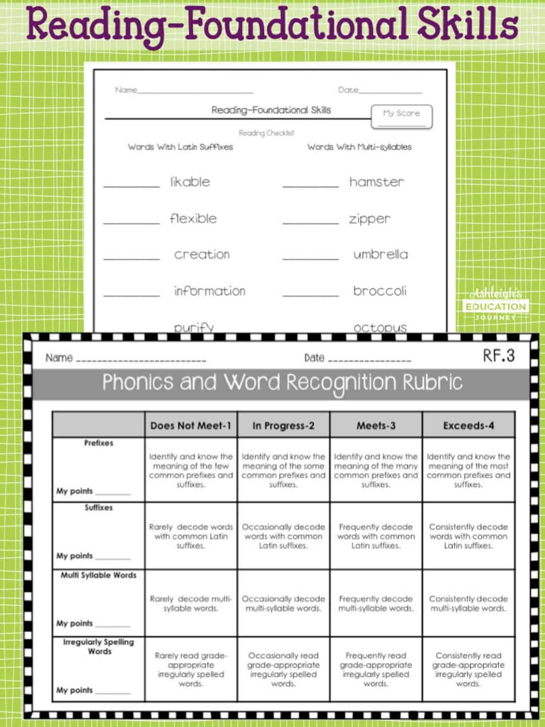 Language Arts Assessments Ashleigh S Education Journey Language Arts Assessments Ashleigh S Education Journey