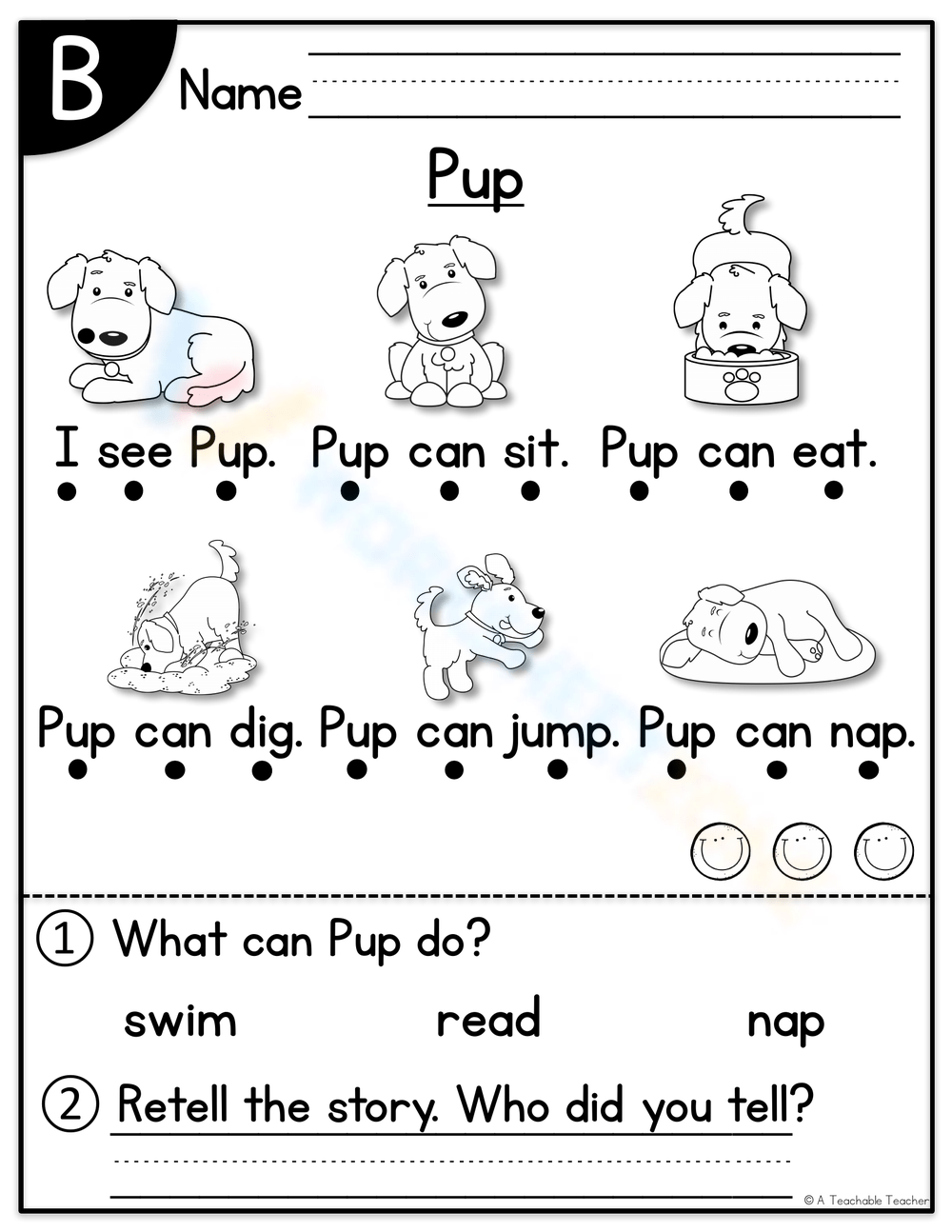 Level B Reading Comprehension Worksheets Level B Reading Comprehension Worksheets