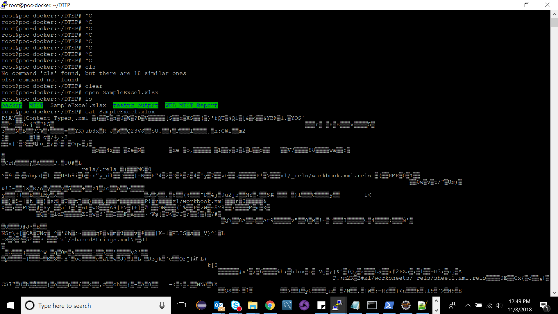 Linux I Am Trying To Open A Excel File In Ubuntu But Its Displaying Garbage Characters Stack Overflow