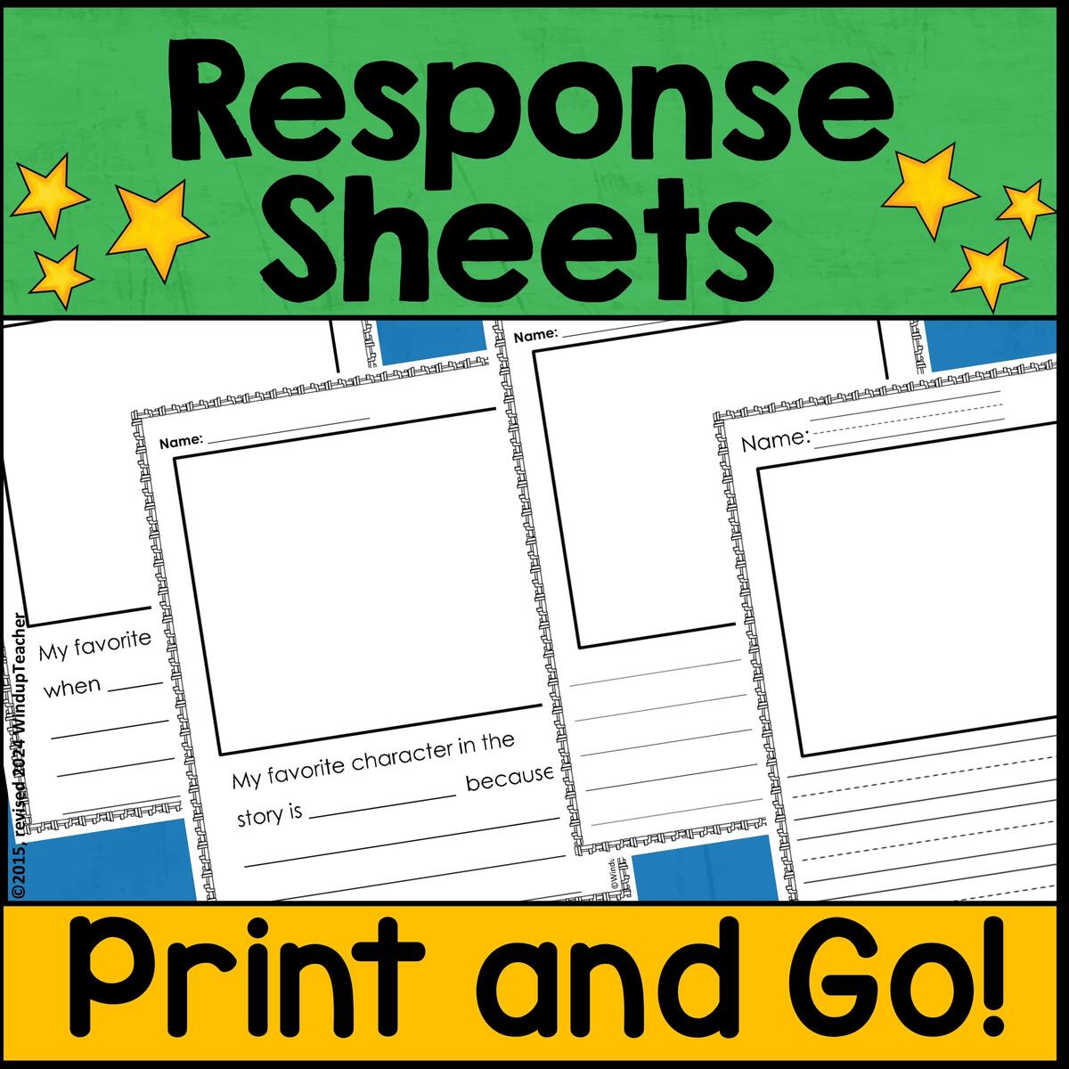 Listening Center Response Sheets Editable Book Report Writing Paper Classful