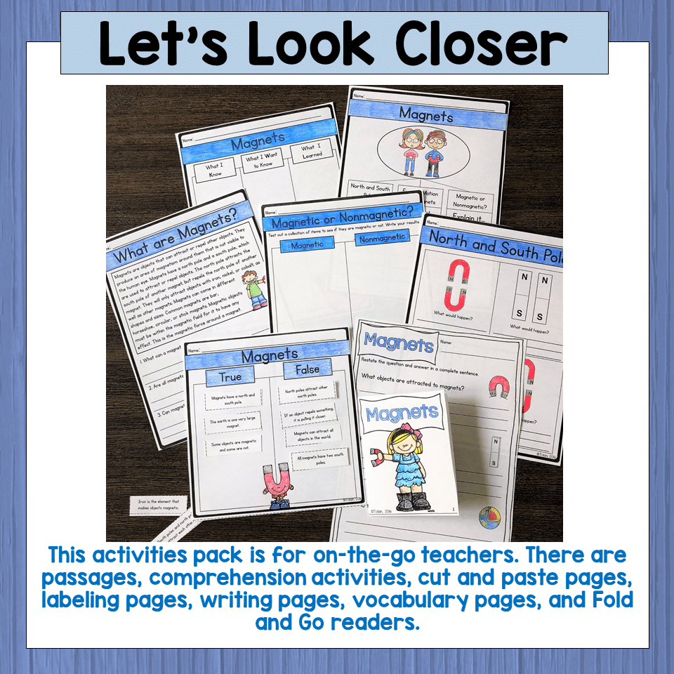 Magnets Worksheets And Reading Activities Reading Comprehension Magnetism Solutions Made By Teachers