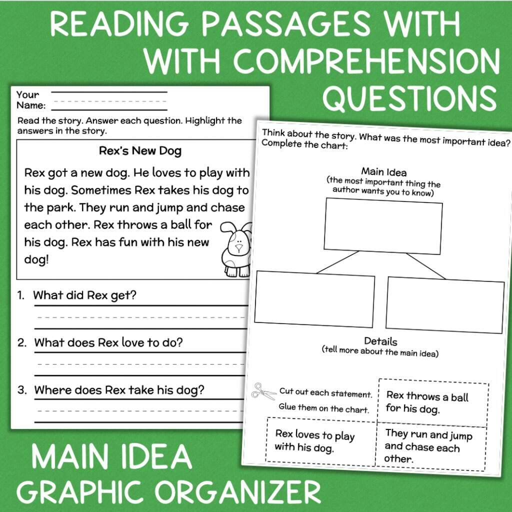 Main Idea And Details 1st Grade Decodable Reading Passages With Questions Fishyrobb Main Idea And Details 1st Grade Decodable Reading Passages With Questions Fishyrobb