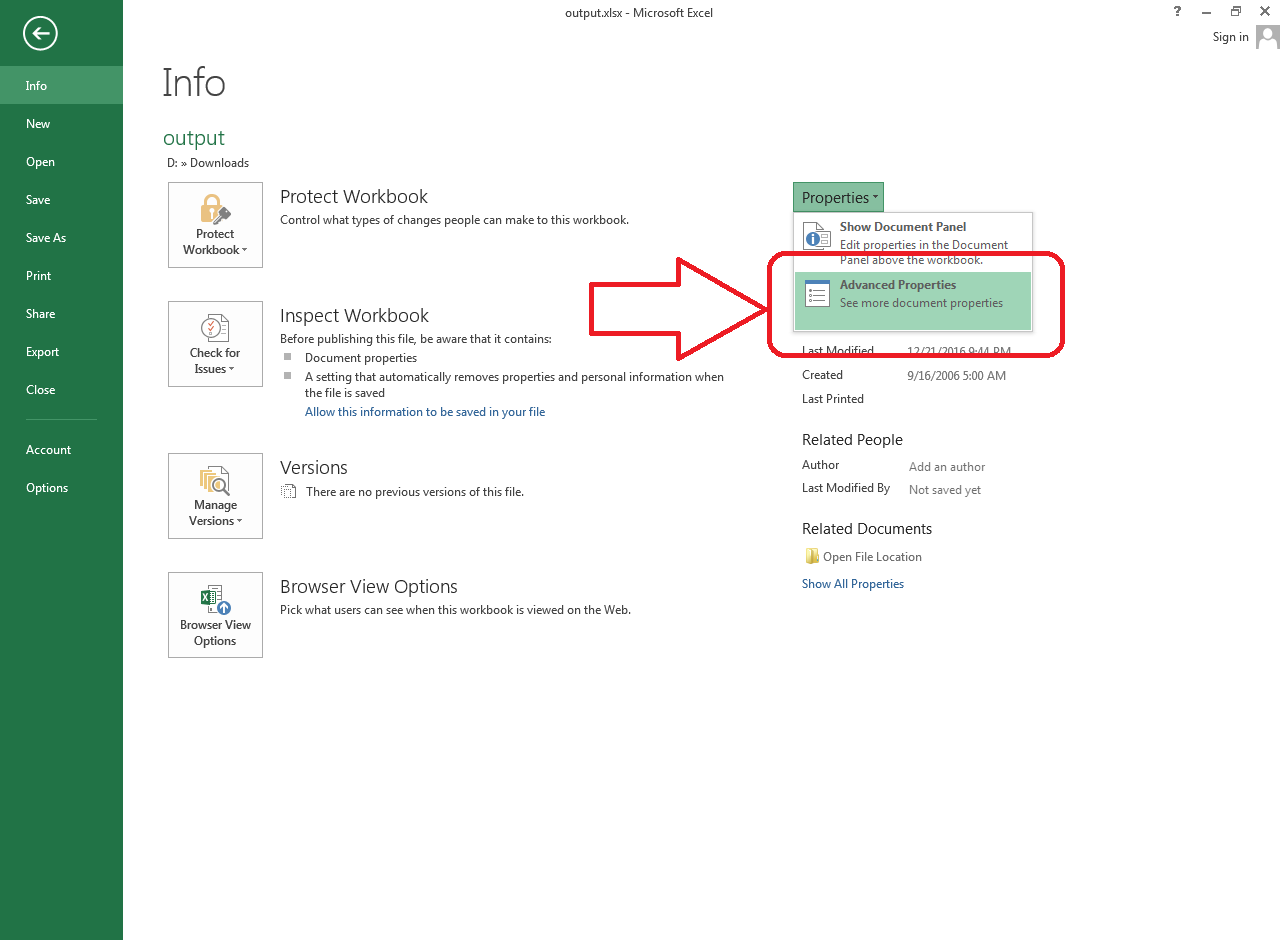 Managing Document Properties Documentation Managing Document Properties Documentation