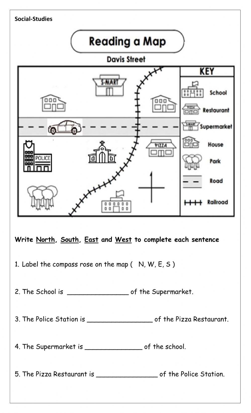 Map Skills Activity Printable Our Crazy Adventures In Autismland