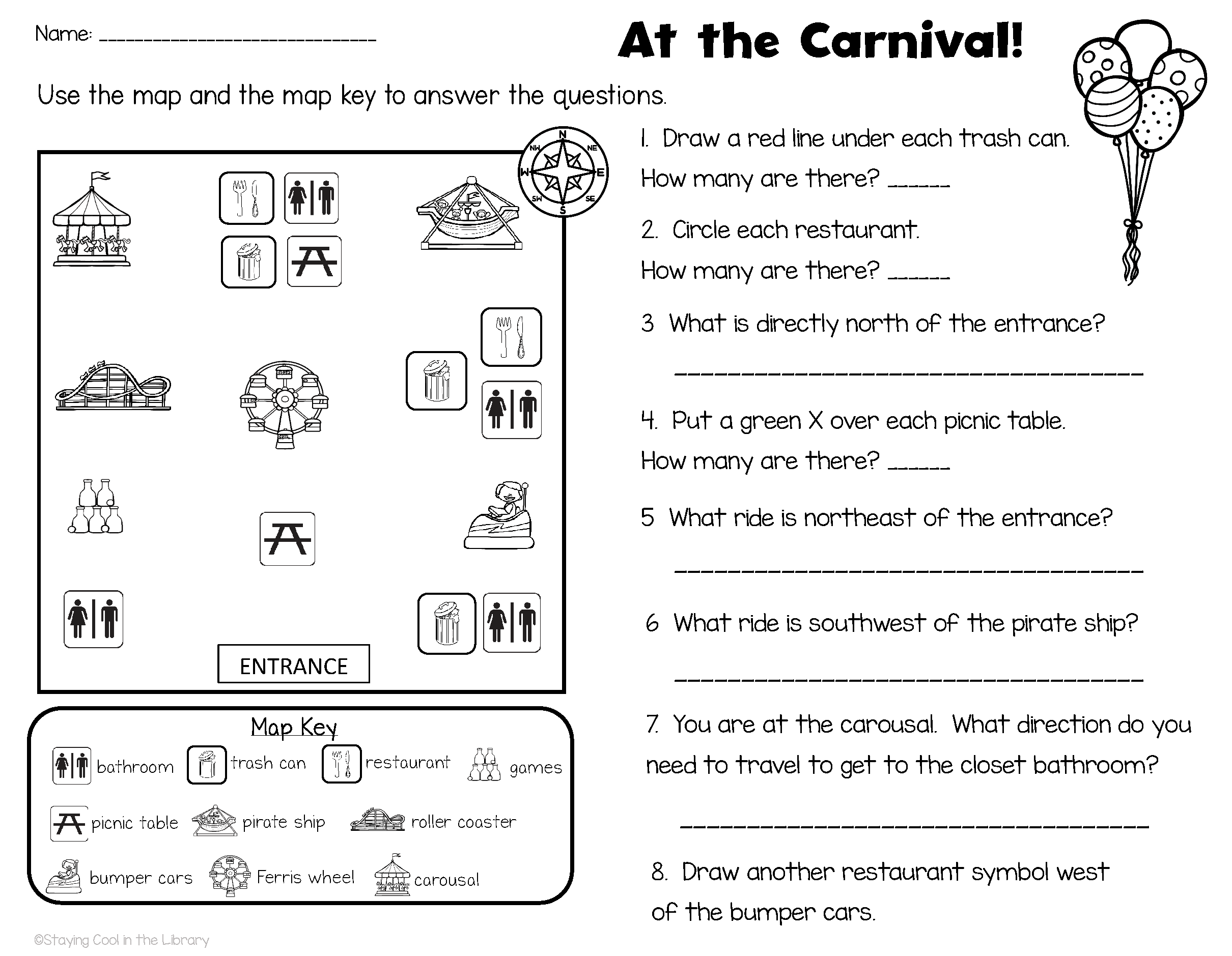 Map Skills Printables And Worksheets Make Your Own Map Staying Cool In The Library 11 Reading A Map Key Worksheet