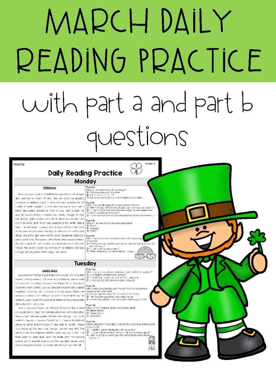 March 3rd Grade Florida F A S T Reading ELA Daily Practice TPT March 3rd Grade Florida F A S T Reading ELA Daily Practice TPT