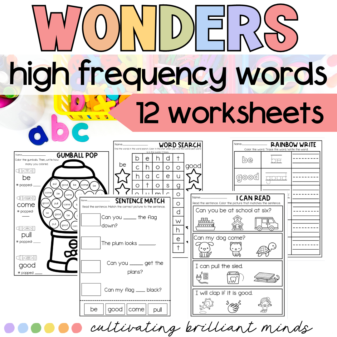 McGraw Hill Wonders 1st Grade High Frequency Word Centers Unit 1 Week 3 Classful McGraw Hill Wonders 1st Grade High Frequency Word Centers Unit 1 Week 3 Classful