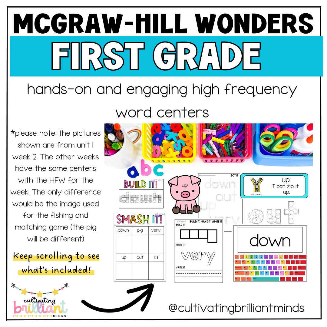 McGraw Hill Wonders 1st Grade High Frequency Word Centers Unit 1 Week 4 Classful McGraw Hill Wonders 1st Grade High Frequency Word Centers Unit 1 Week 4 Classful