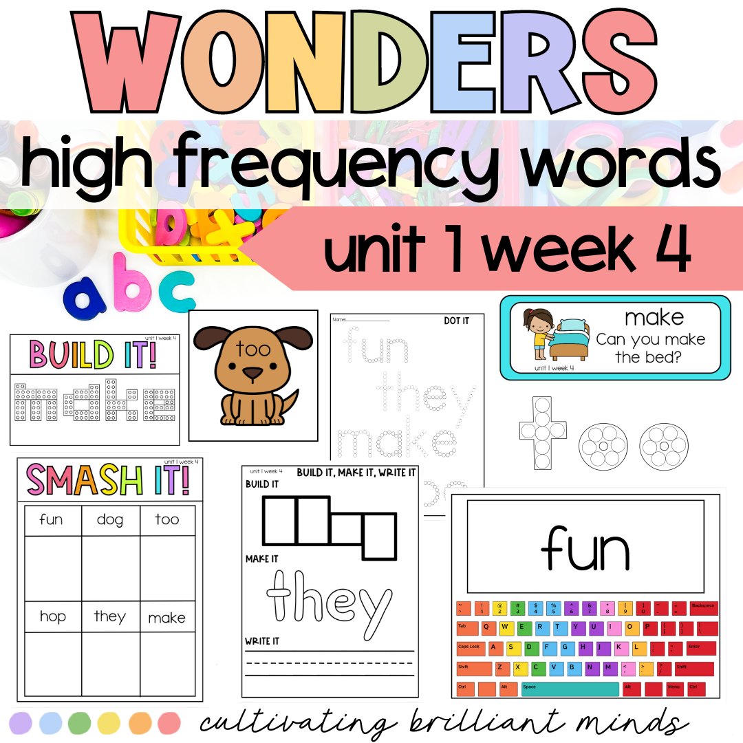 McGraw Hill Wonders 1st Grade High Frequency Word Centers Unit 1 Week 4 Classful McGraw Hill Wonders 1st Grade High Frequency Word Centers Unit 1 Week 4 Classful