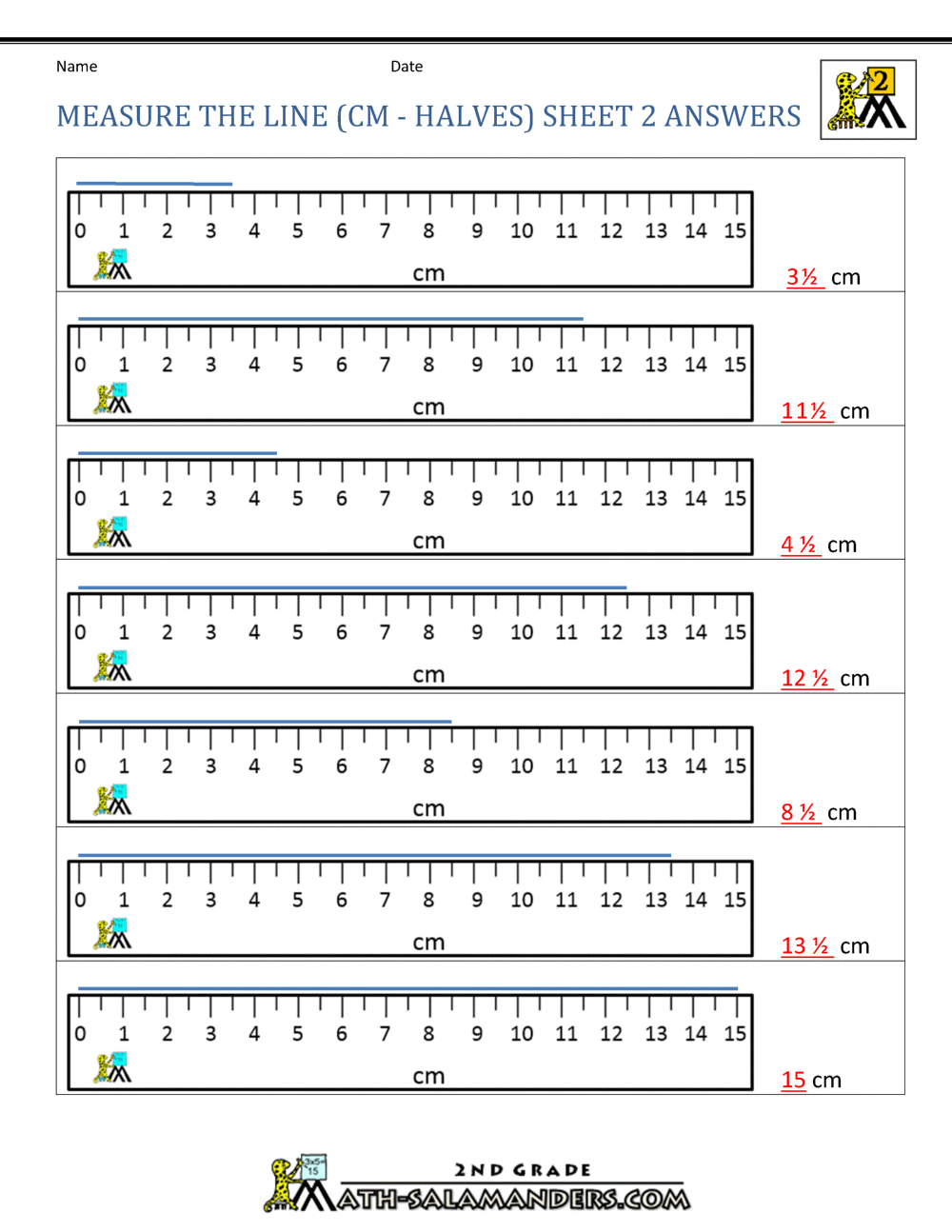 Measurement Math Worksheets Measuring Length Measurement Math Worksheets Measuring Length