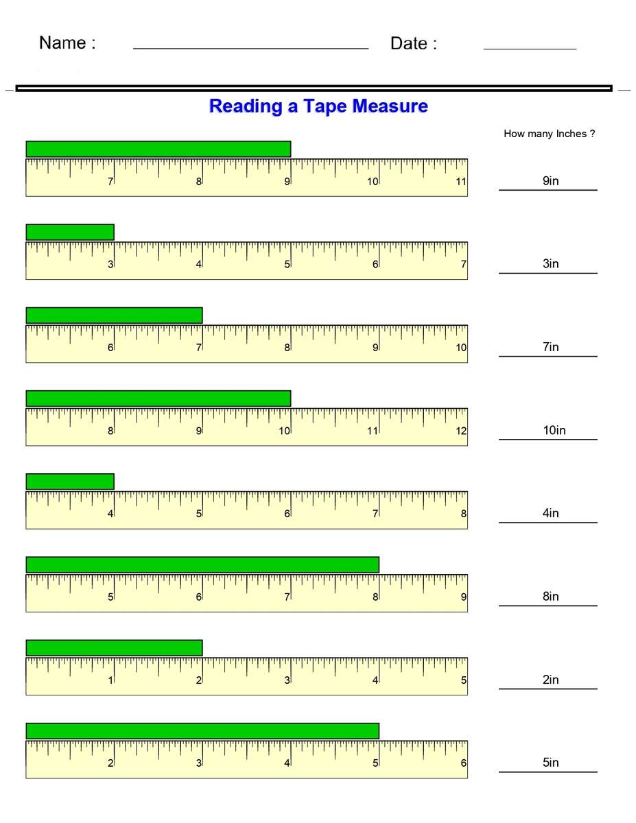 Measurement Worksheets Reading A Tape Measure Worksheets Made By Teachers How To Read A Tape Measure In Inches FREE Cheatsheet Worksheets Library