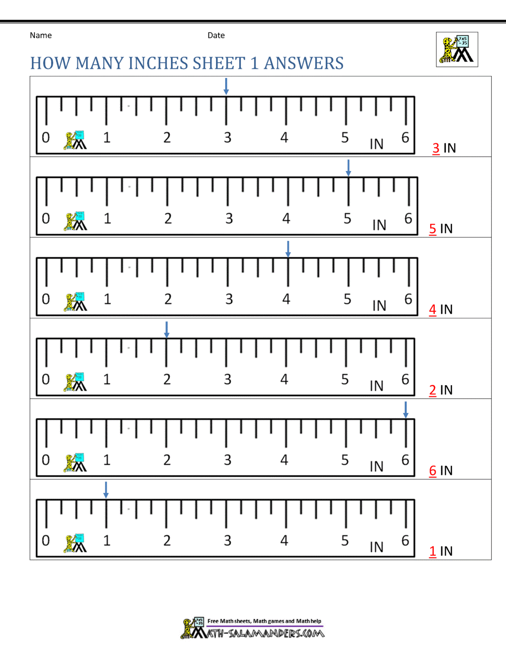 Measuring Length Worksheets Measuring Length Worksheets