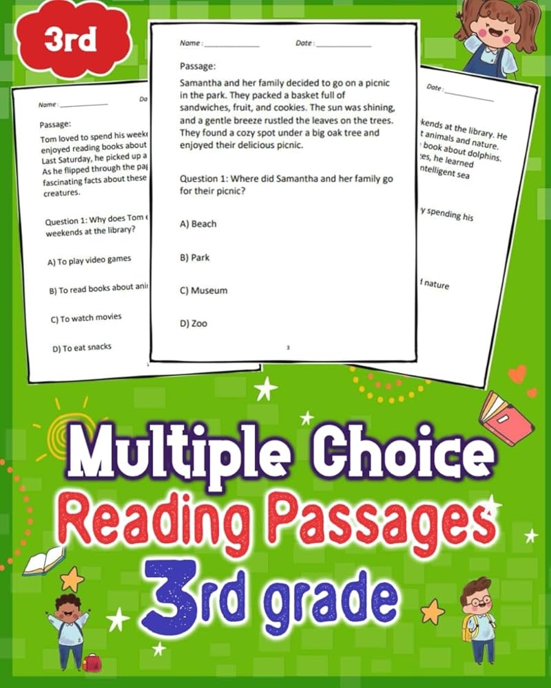 Multiple Choice Reading Passages 3rd Grade Engage 3rd Graders With Diverse Reading Passages And Multiple Choice Questions Garza Merrilee B 9798877855526 Amazon Books Multiple Choice Reading Passages 3rd Grade Engage 3rd Graders With Diverse Reading Passages And Multiple Choice Questions Garza Merrilee B 9798877855526 Amazon Books