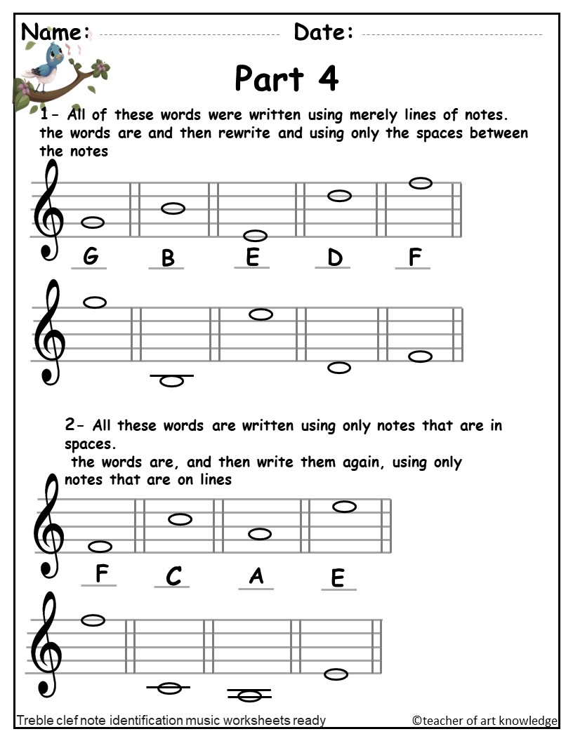 Music Worksheets Treble Clef Note Reading Music Assessments Lines Spaces Solutions Made By Teachers Reading Bass Clef Notes Printable Music Theory Worksheet Etsy