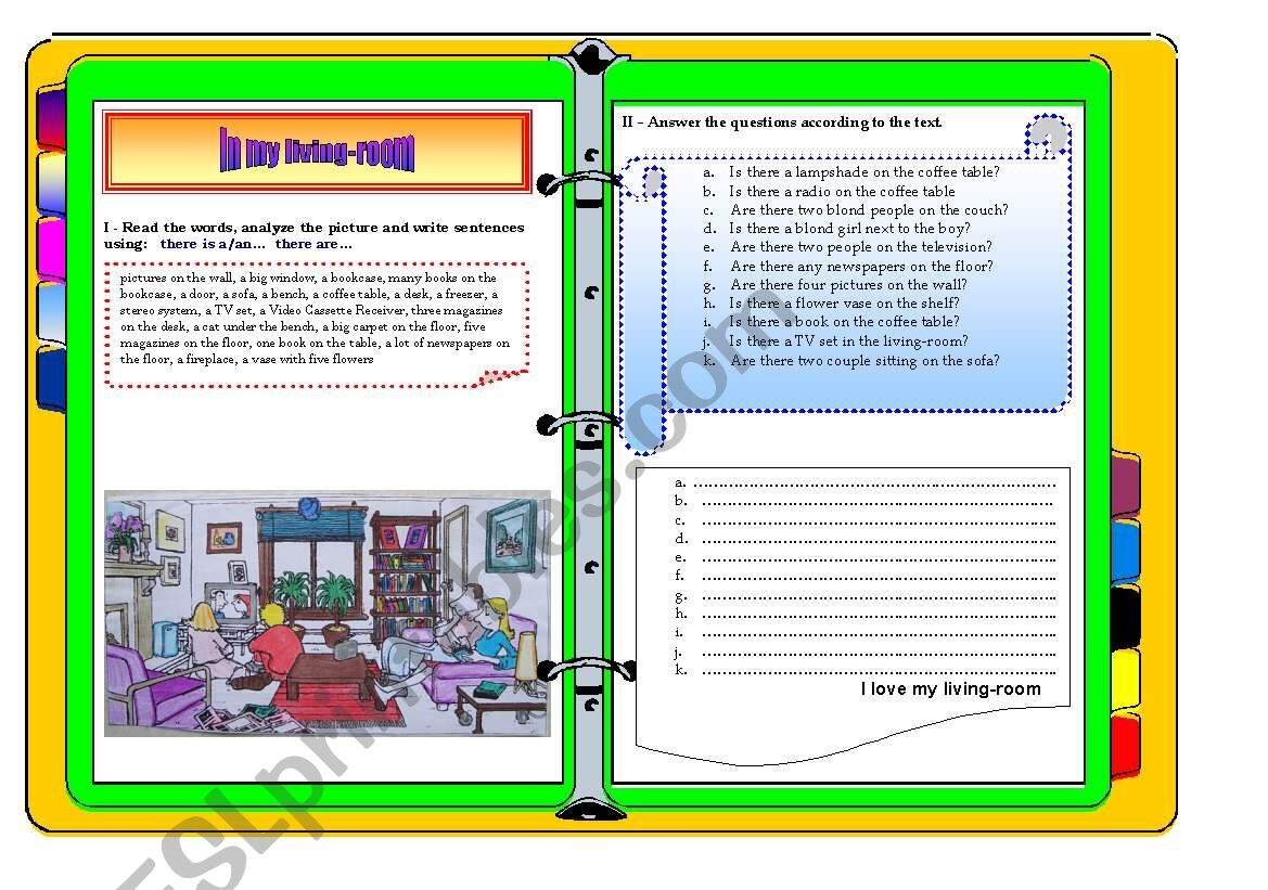My House Online Exercise For 3rd Grade