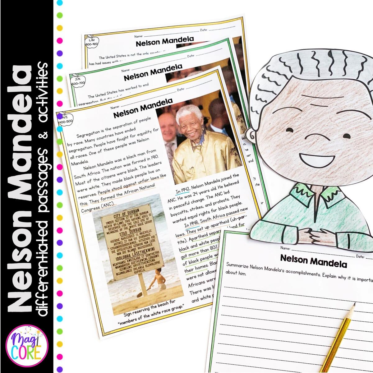 READING NELSON MANDELA ESL Worksheet By Pascanales
