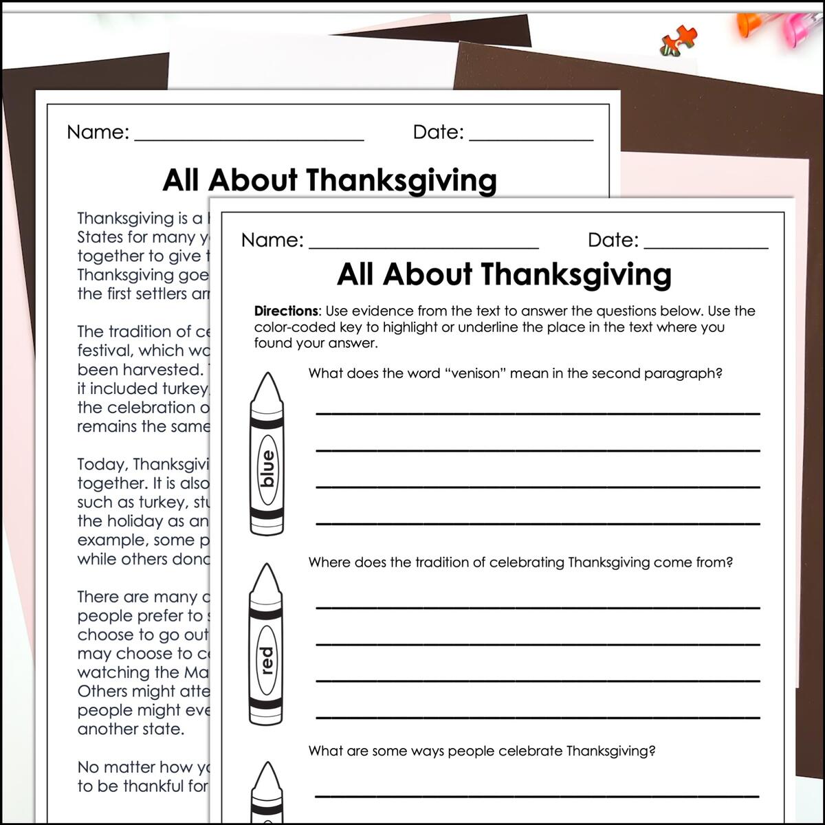 November Math And Reading Packet 5th Grade Thanksgiving Activities Classful November Math And Reading Packet 5th Grade Thanksgiving Activities Classful