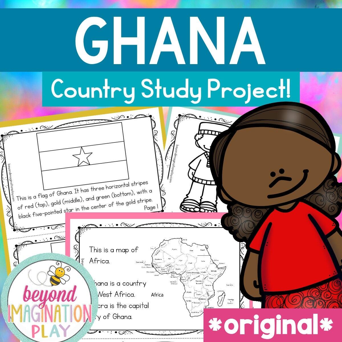 ORIGINAL Ghana Country Study Instant Digital Download Printable Activity For Kids Homeschool Learning Etsy