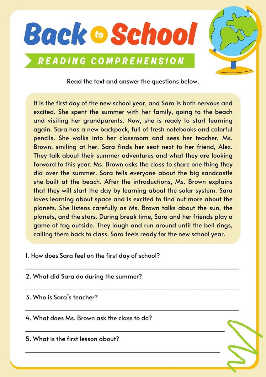 Page 2 Free Printable 3rd Grade Reading Worksheet Templates Canva 10 Free 3rd Grade Reading Fluency Passages Workybooks