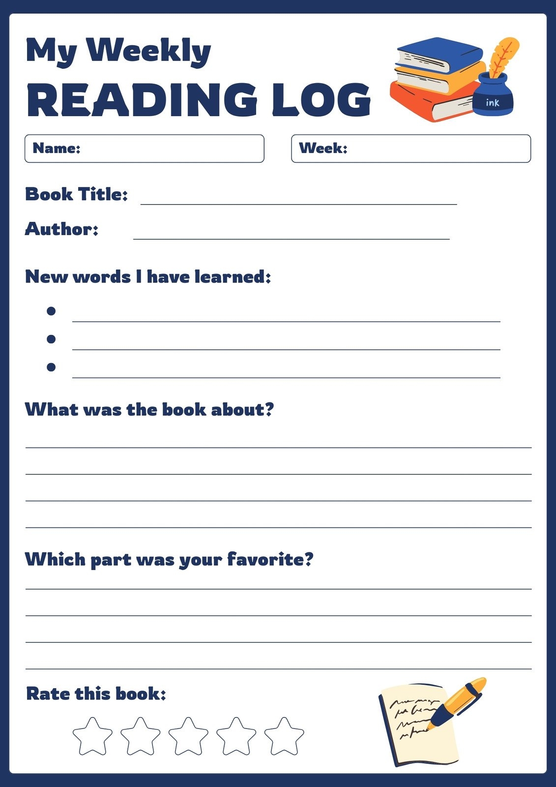 Page 3 Free Custom And Printable Reading Worksheet Templates Canva