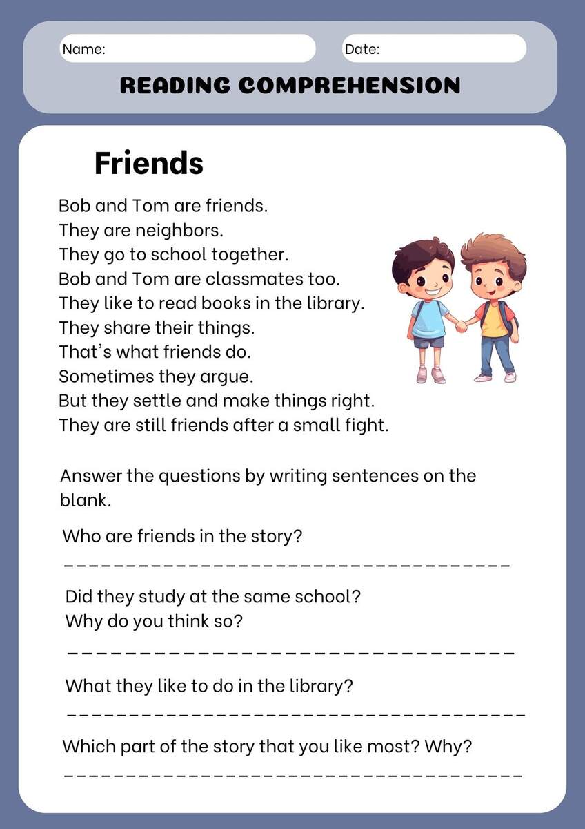Page 5 Customize 515 Reading Comprehension Worksheets Templates Online Canva