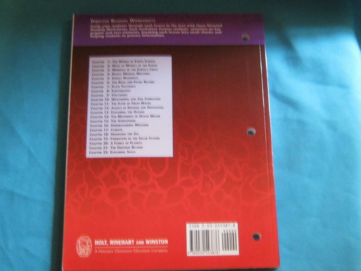 PAPERBACK HOLT SCIENCE TECHNOLOGY EARTH SCIENCE DIRECTED READING WORKSHEETS 9780030543876 EBay PAPERBACK HOLT SCIENCE TECHNOLOGY EARTH SCIENCE DIRECTED READING WORKSHEETS 9780030543876 EBay