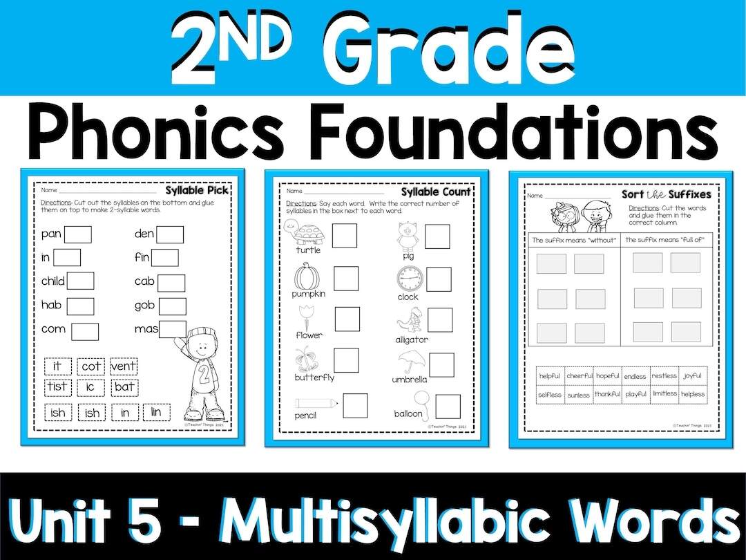 Phonics Foundations Level 2 Unit 5 Phonics Word Work Packet Etsy