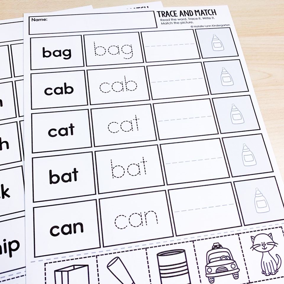 Phonics Read Trace Write Match Science Of Reading Aligned Worksheets 120 Sight Words Read Trace Write 6 Sight Words Per Worksheet For 1st Grade Made By Teachers