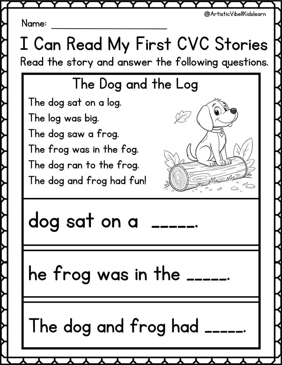 Phonics Worksheets My First CVC Sentences For Kindergarten And First Grade CVC Reading Stories Read And Draw Pages Etsy Phonics Worksheets My First CVC Sentences For Kindergarten And First Grade CVC Reading Stories Read And Draw Pages Etsy