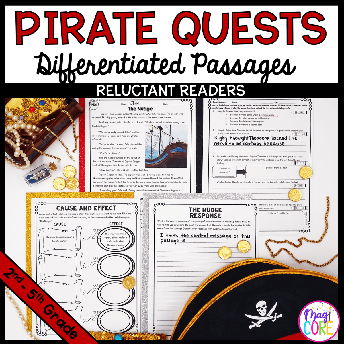 Pirate Quests Differentiated Reading Passages 2nd 5th Grade MagiCore Pirate Quests Differentiated Reading Passages 2nd 5th Grade MagiCore