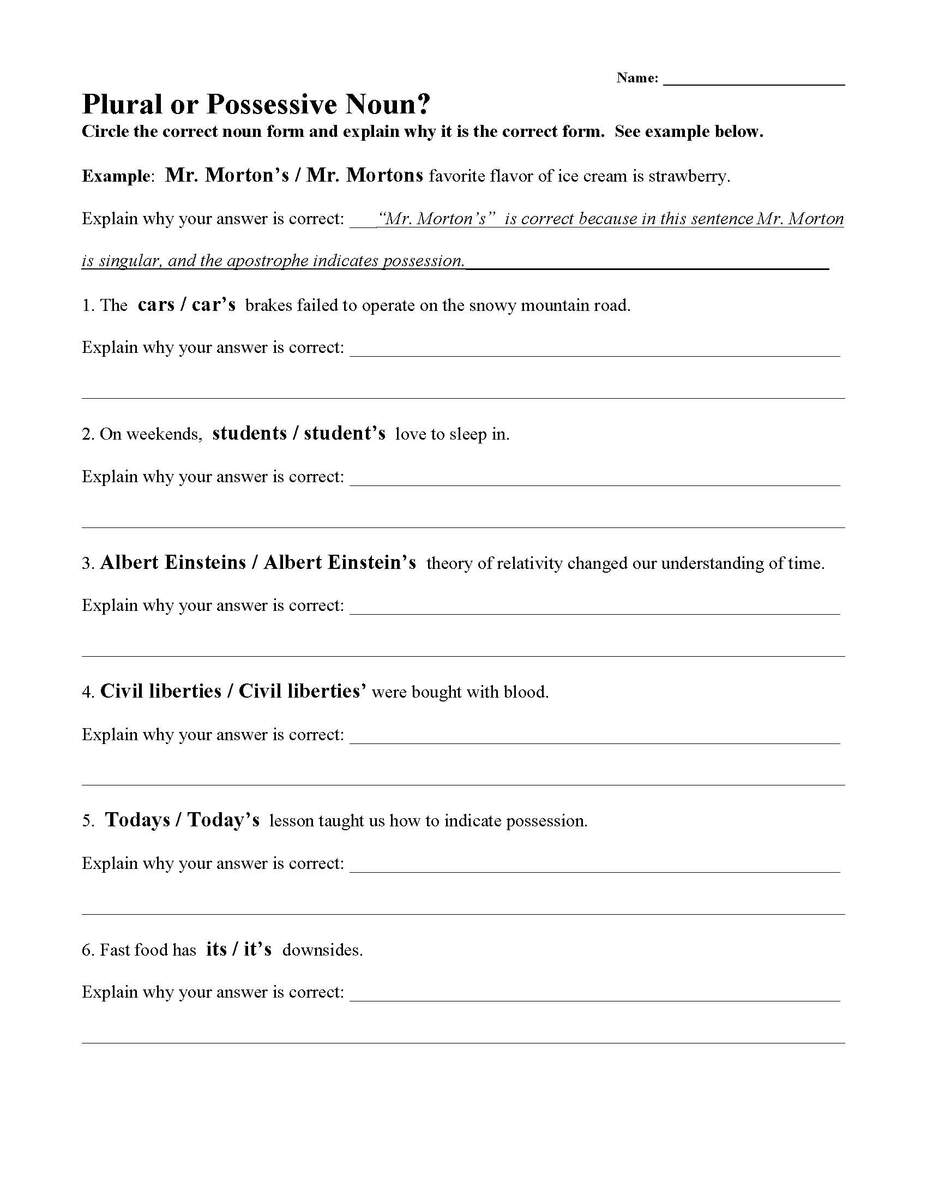 Plural Or Possessive Noun Worksheet Parts Of Speech Activity 4 Best Websites For Grammar Worksheets And Resources ReadTheory