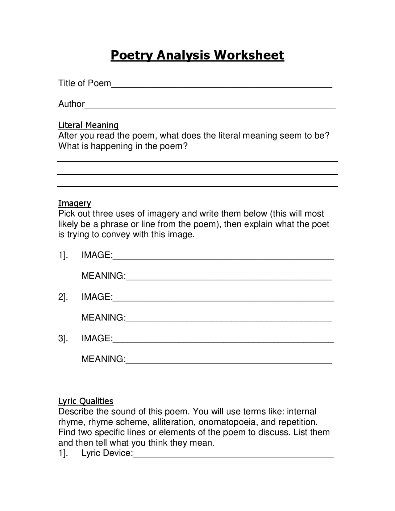 Poetry Analysis Worksheet Cheat Sheet English Literature Docsity Worksheets Library Poetry Analysis Worksheet Cheat Sheet English Literature Docsity Worksheets Library