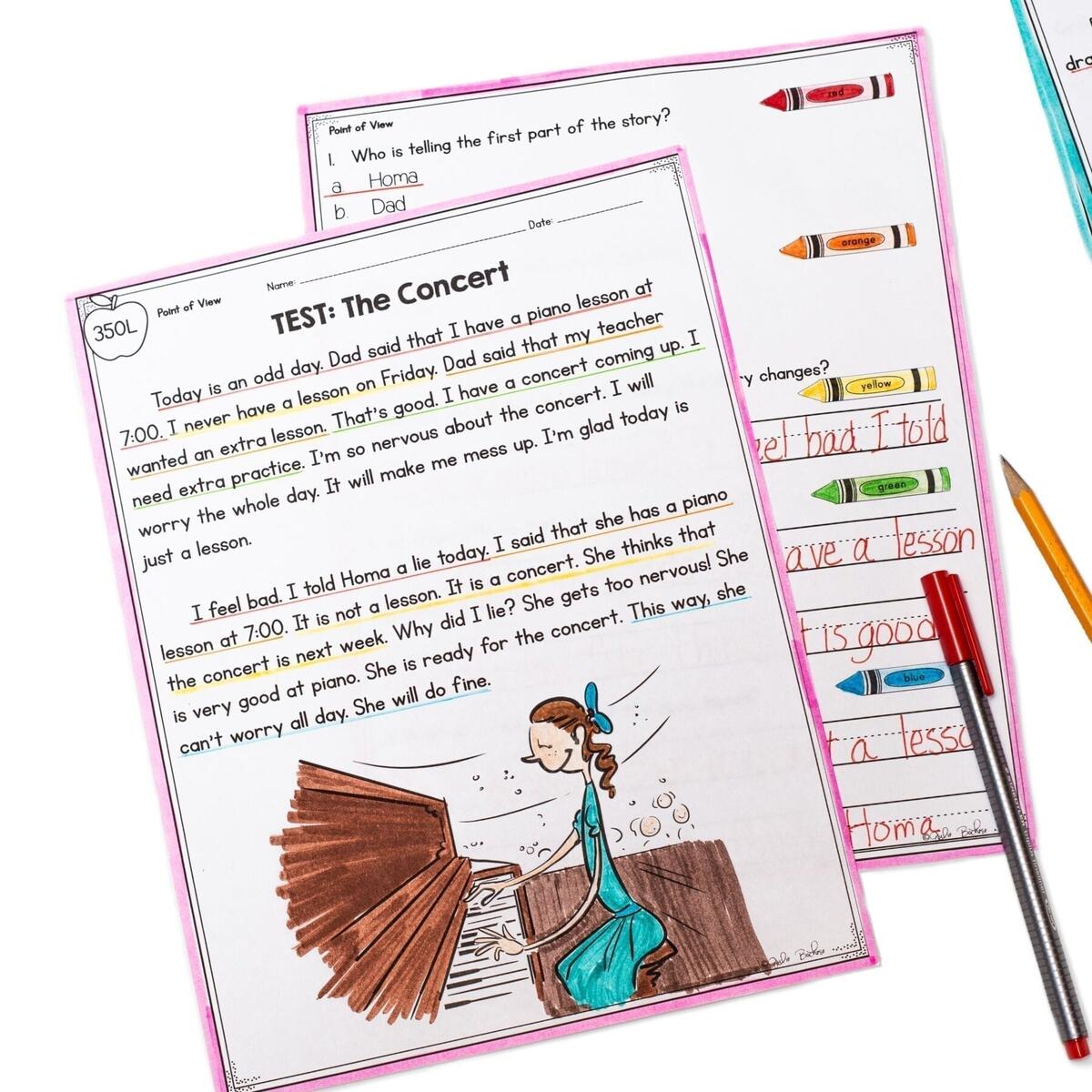 Point Of View 1st Grade RL 1 6 MagiCore