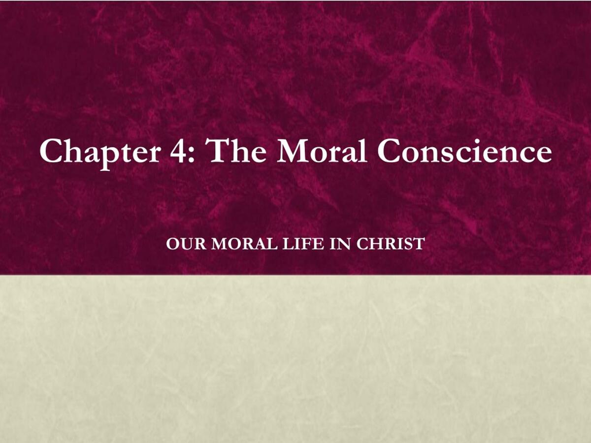 PPT Chapter 4 The Moral Conscience PowerPoint Presentation Free Download ID 241810 Ch 4 Guided Reading American Life In The 17th Century Overview Studocu