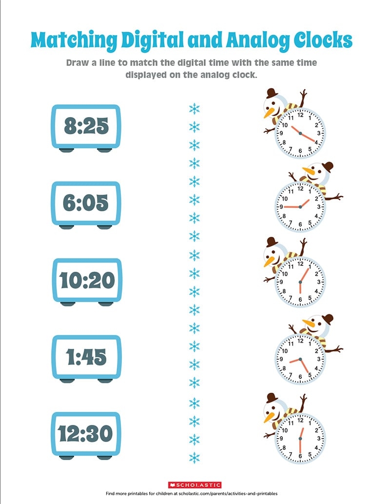 Practice Telling Analog And Digital Time With This Printable Practice Telling Analog And Digital Time With This Printable