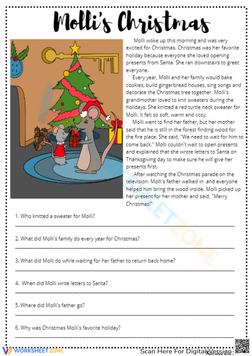 Printable Christmas Worksheets