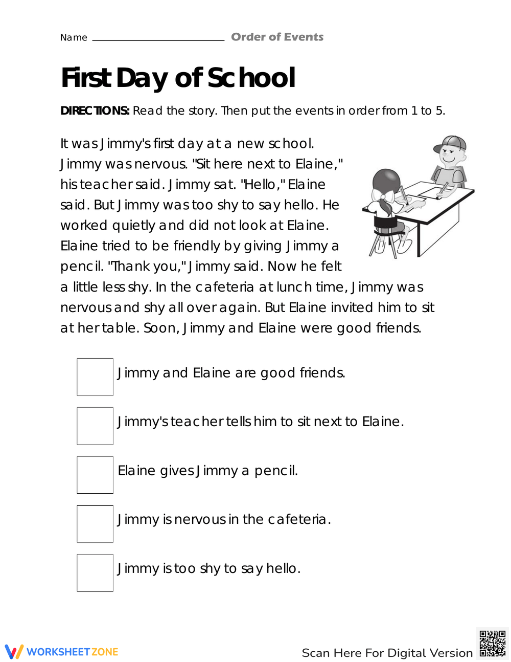 Printable Grade 3 Sequencing Events Worksheets