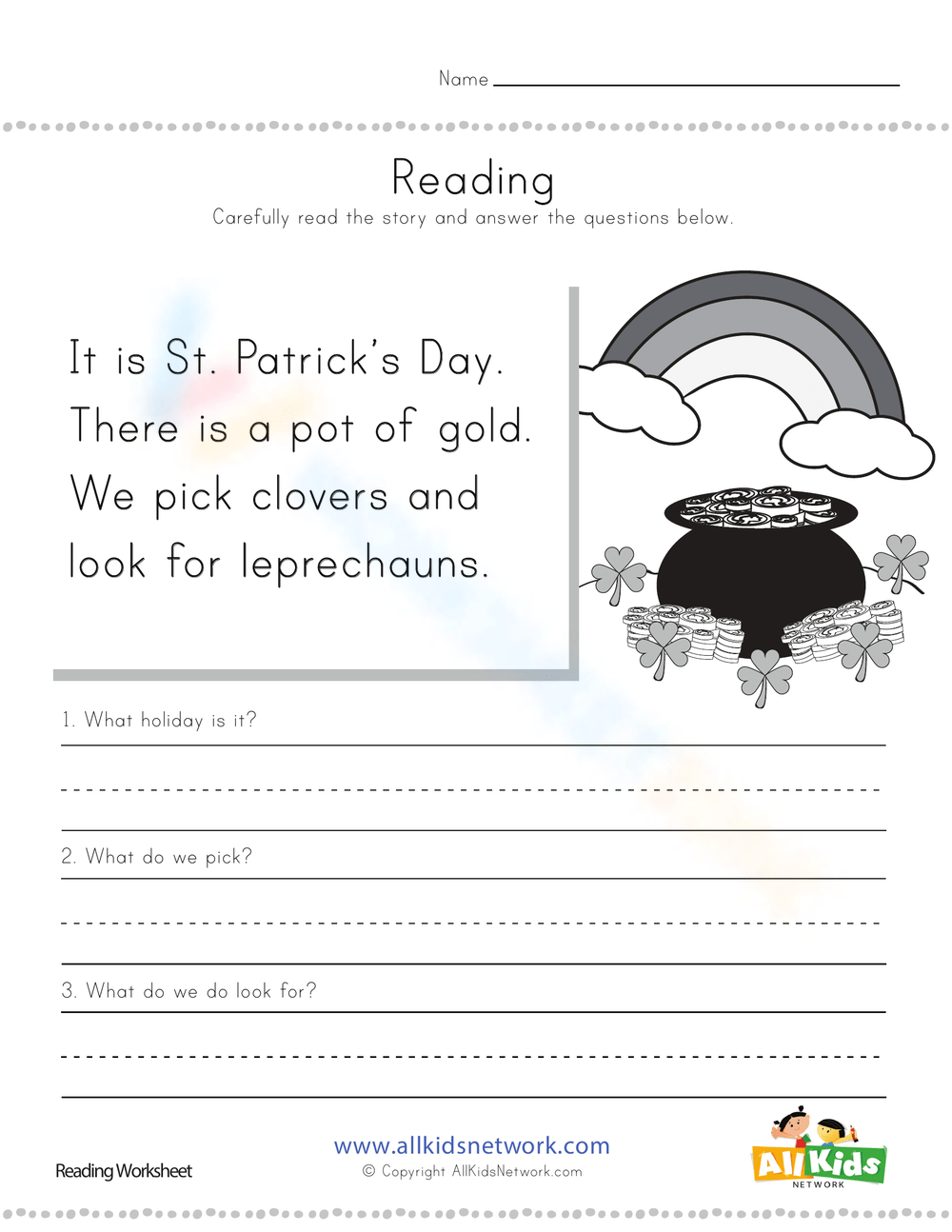 Printable Grade 3 St Patrick S Day Worksheets Download Printable Grade 3 St Patrick S Day Worksheets Download