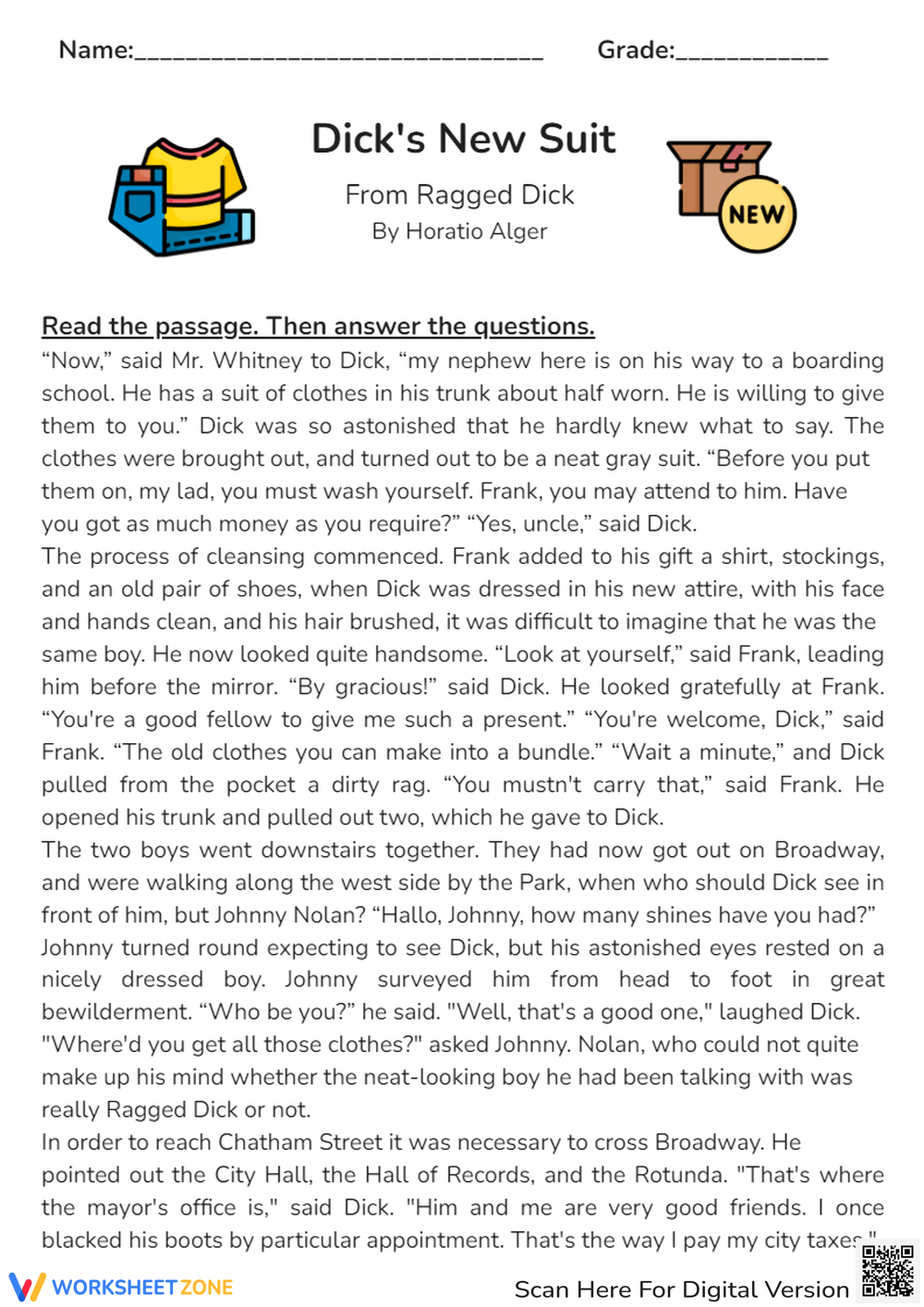 Printable Grade 7 Short Story Worksheets Printable Grade 7 Short Story Worksheets