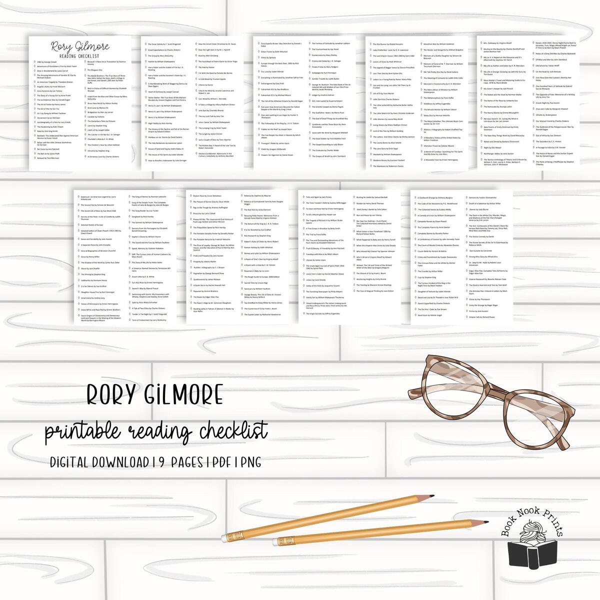 Printable Rory Gilmore Reading Challenge List PDF Book List Book Journal Reading Planner Etsy Norway Printable Rory Gilmore Reading Challenge List PDF Book List Book Journal Reading Planner Etsy Norway