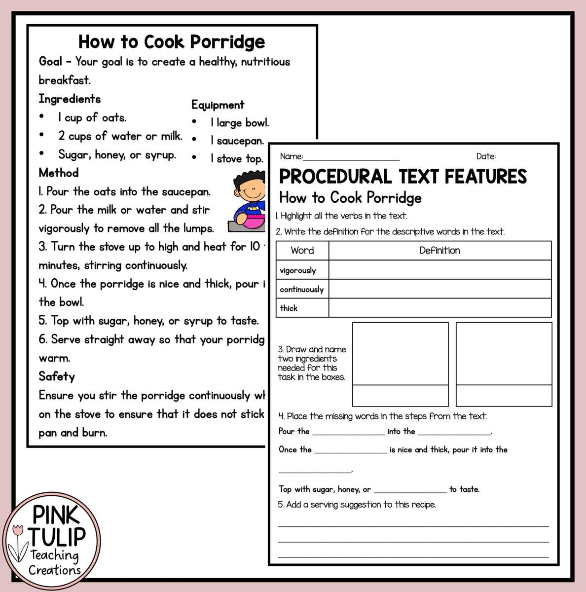 Procedural Text Examples Ten Reading Samples With Comprehension Etsy Procedural Text Examples Ten Reading Samples With Comprehension Etsy