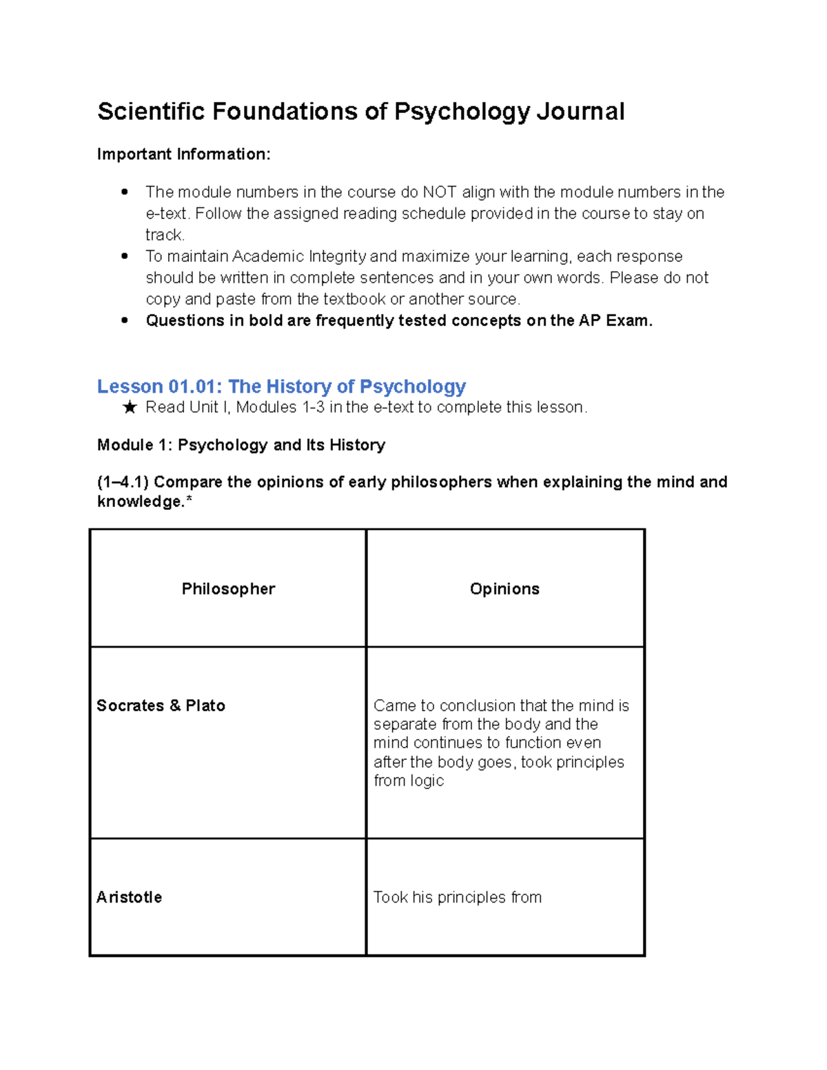 Psychology Foundations A Lesson Overview For PSY101 Studocu Williams Dewit Study Guide Answer Key For Nursing Concepts Studocu
