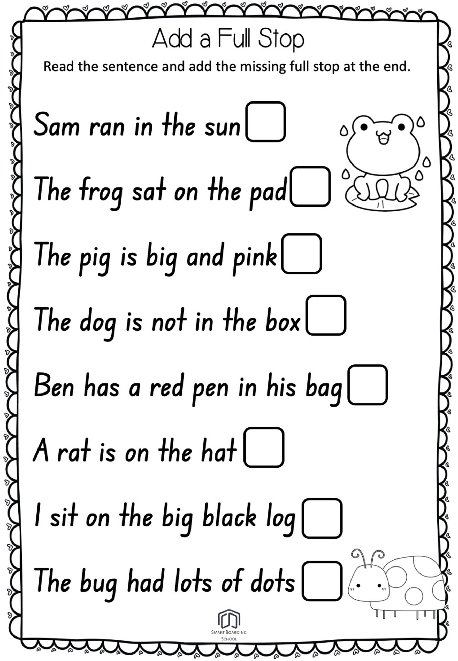 Punctuation Worksheets Punctuation Practice Cut And Paste By Teach Simple